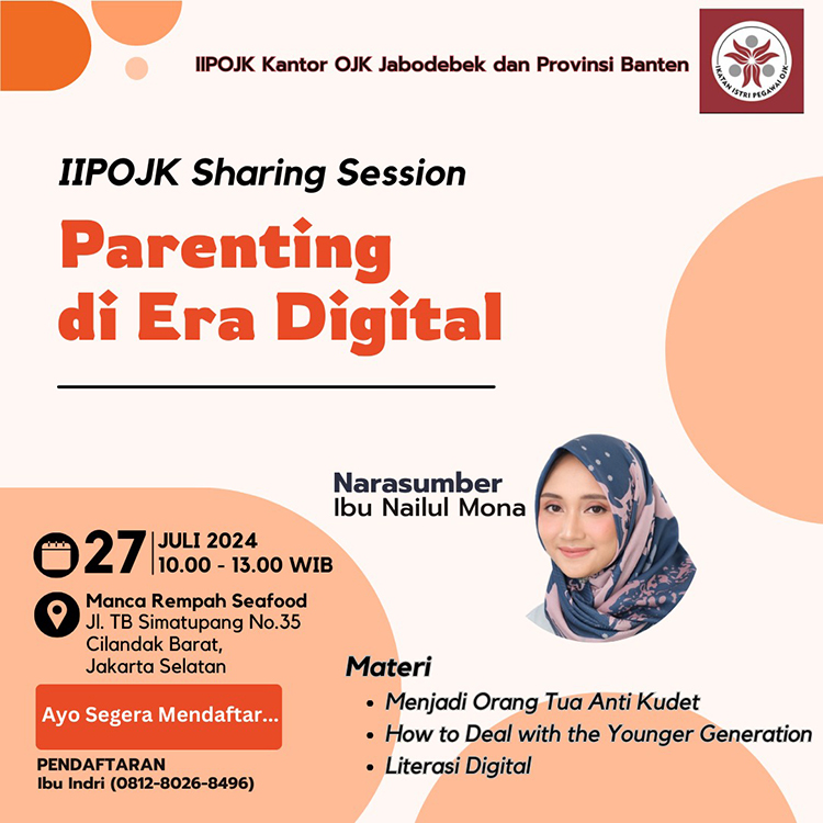 Flyer acara Parenting di Era Digital 27 Juli 2024